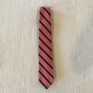 Lilly Pulitzer Pink and Navy Silk Striped Tie